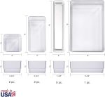 STORi SimpleSort 10-Piece Stackable Clear Drawer Organizer Set | Multi-size Trays | Makeup Vanity Storage Bins and Office Desk Drawer Dividers | Made in USA - Image 5